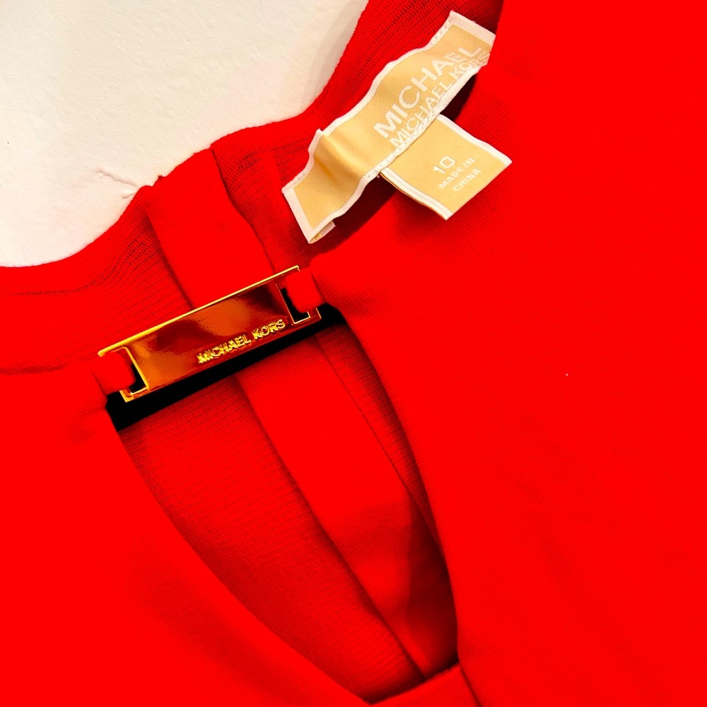 Michael Kors Women's Red Dress - 10